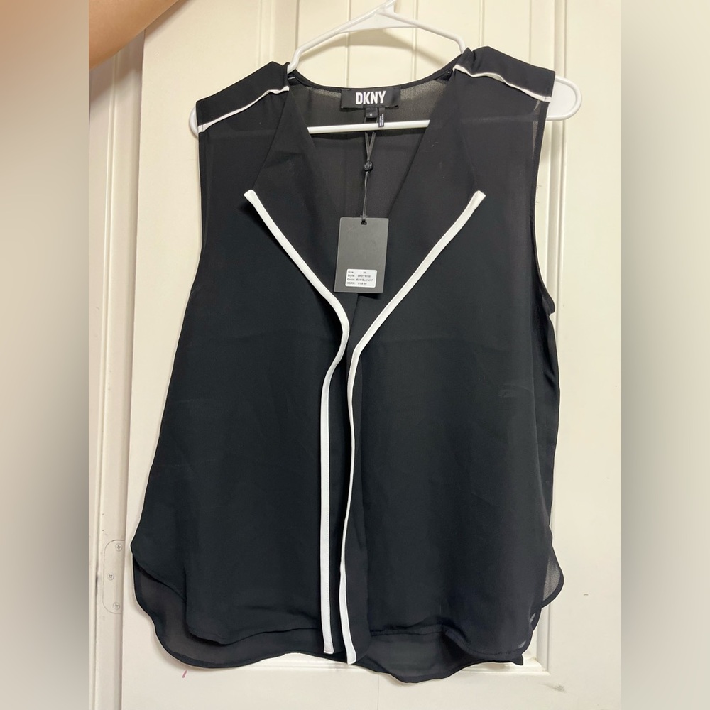 DKNY BLACK BLOUSE